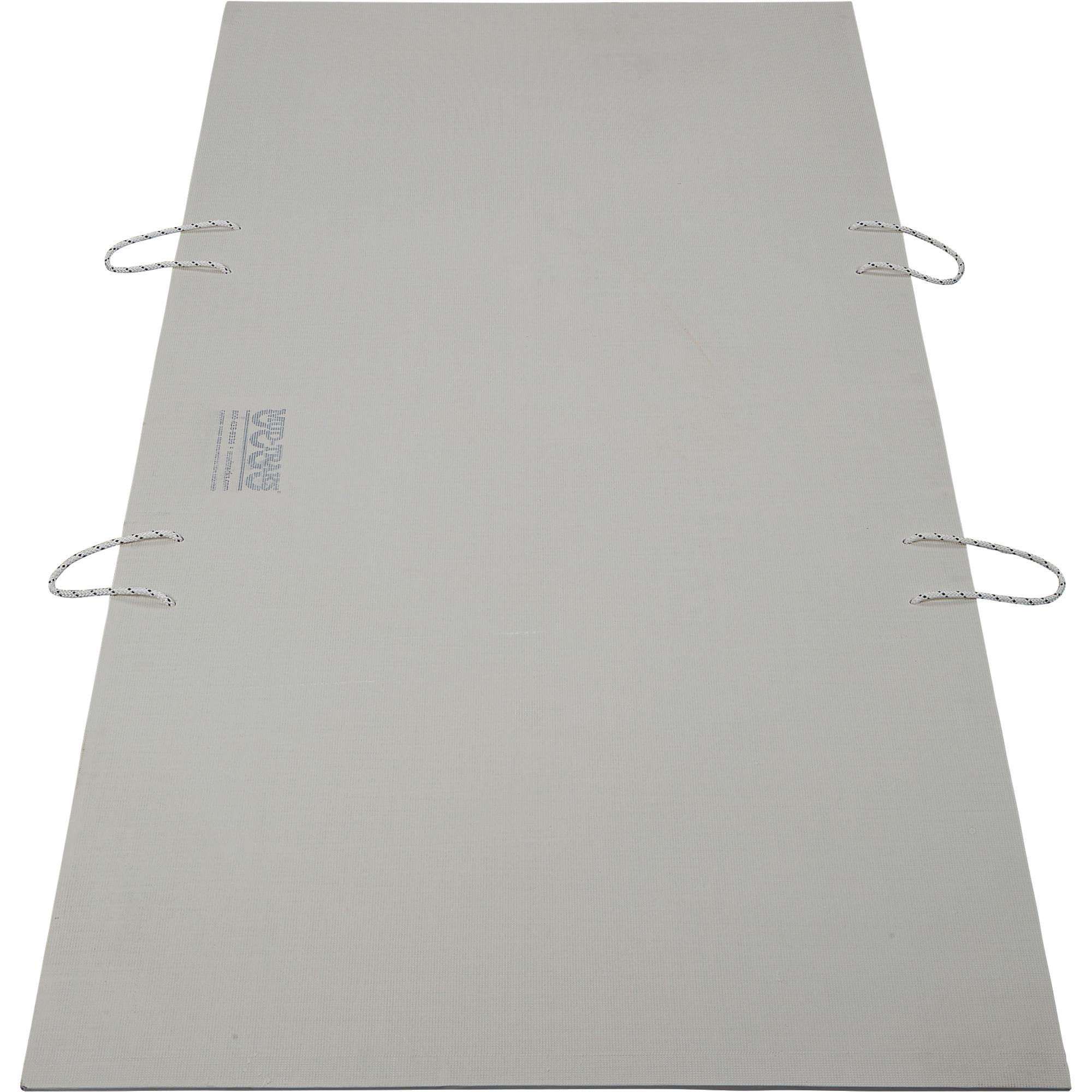 Checkers Mud-Traks Ground Protection Mat with Connector Holes and Staking Holes, White, 8ft.L x 45in.W x 3/8in. Thick, Textured Aggressive Tread Design, Model# N4596HDS